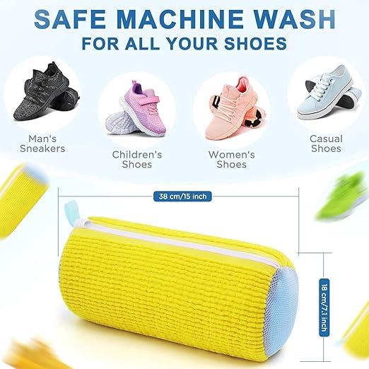 Shoe Washing Bag for Washing Machine – Protective Mesh Sneaker Laundry Bag