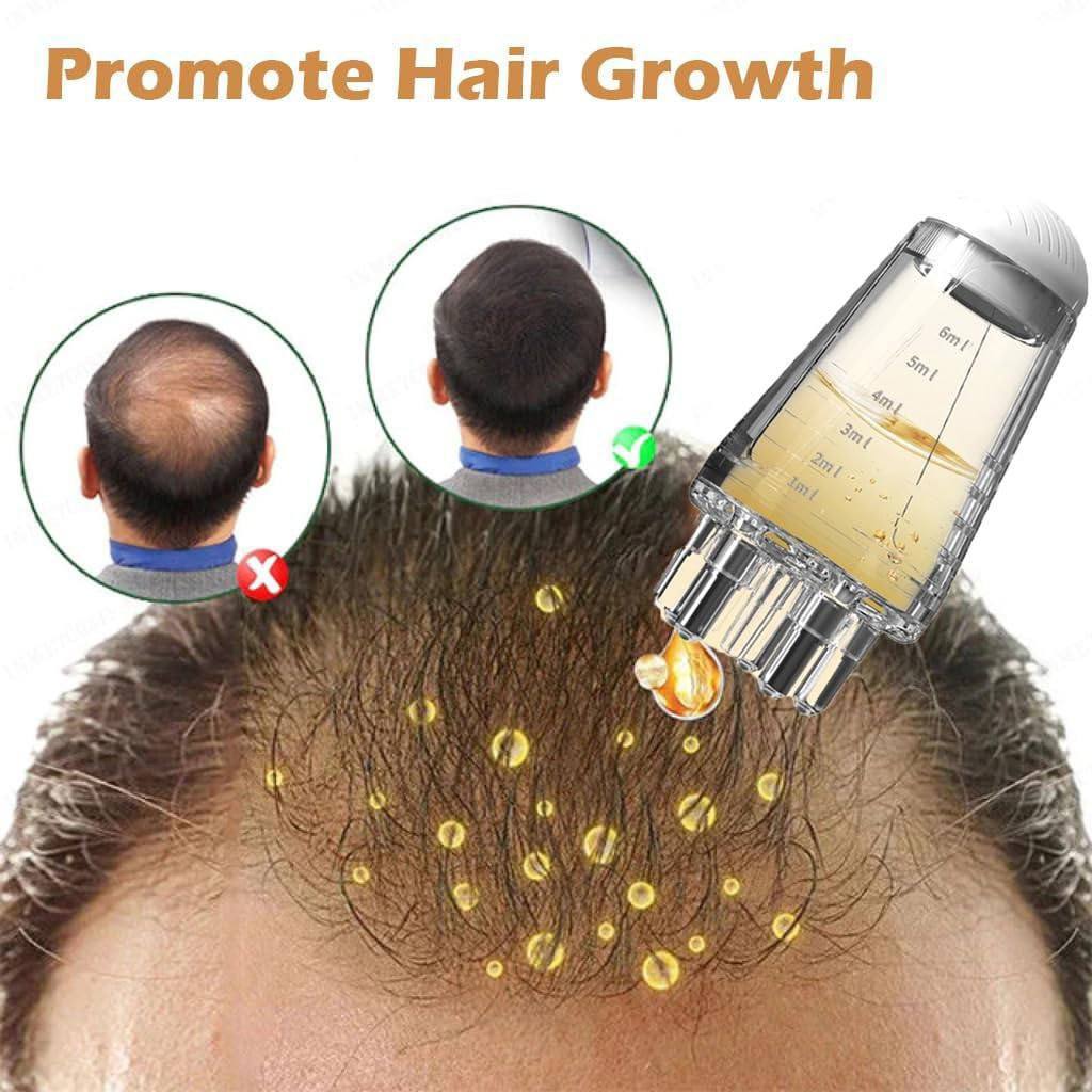 Hair Oil Applicator Bottle, Scalp Massage Brush, Applicator Bottle