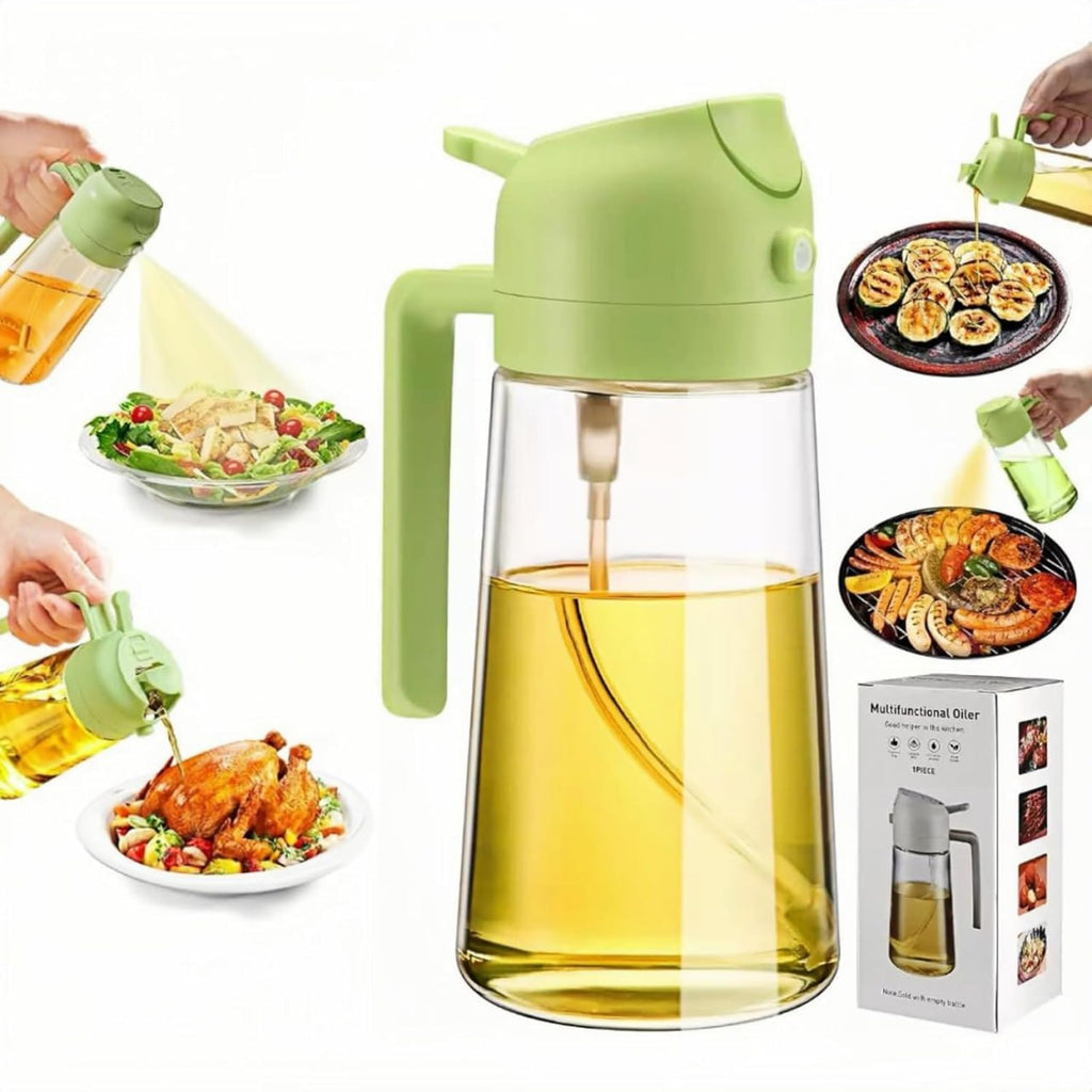 HomeLuvo Oil Sprayer Dispenser for Kitchen - 2 in 1 Spray Pour Olive Oil Dispenser Sprayer